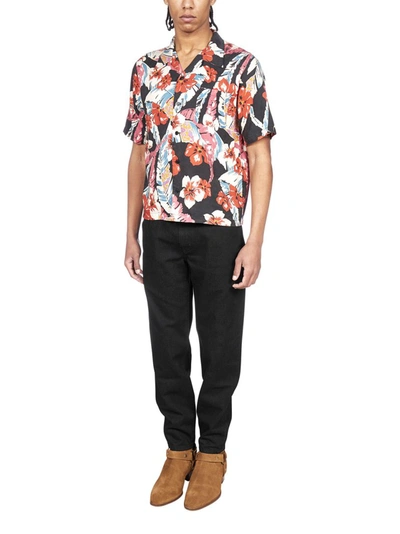 Shop Saint Laurent Hawaiian Shirt In Multi