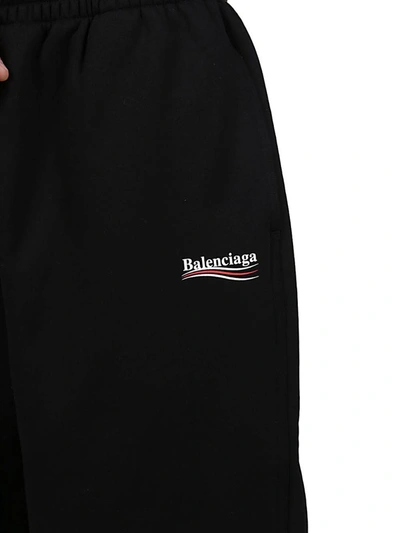 Shop Balenciaga Political Campaign Jogger Pants In Black
