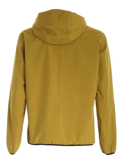 Shop Herno Laminar Zipped Jacket In Yellow