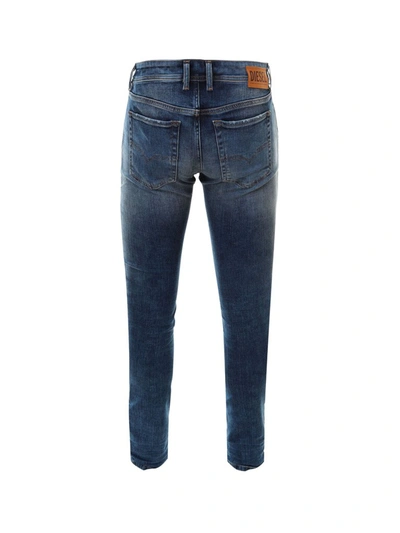 Shop Diesel Sleenker Skinny Jeans In Blue