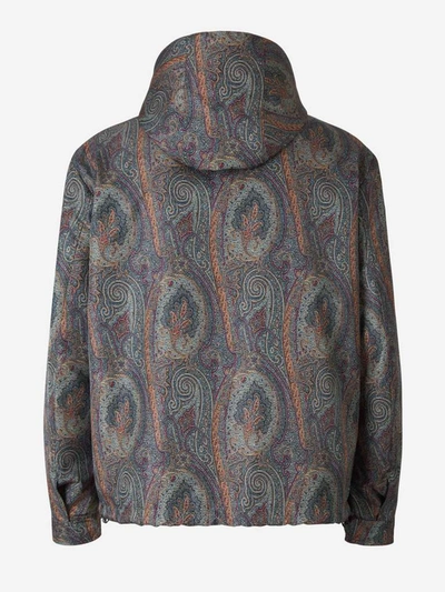 Shop Etro Paisley Print Hooded Jacket In Multi