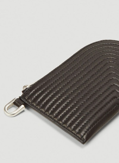 Shop Rick Owens Quilted Zip Wallet In Black
