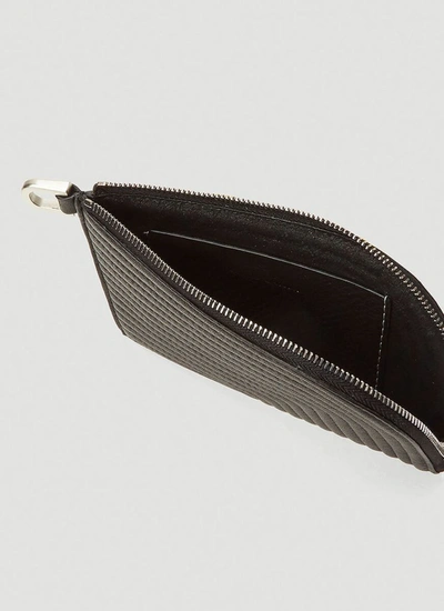 Shop Rick Owens Quilted Zip Wallet In Black