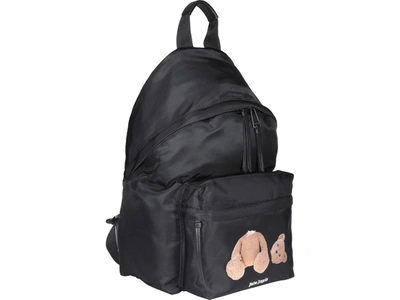 Shop Palm Angels Classic Bear Print Backpack In Black