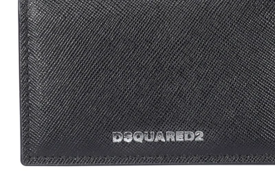 Shop Dsquared2 Logo Plaque Folded Wallet In Black