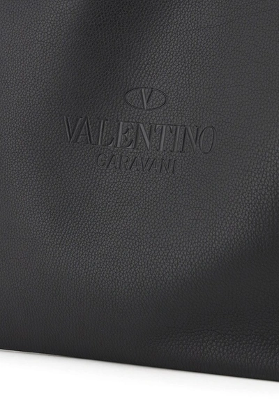 Shop Valentino Garavani Rockstud Identity Tote Bag In Black