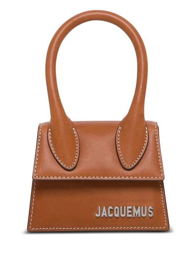 Shop Jacquemus Le Chiquito Micro Tote Bag In Brown