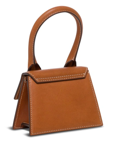 Shop Jacquemus Le Chiquito Micro Tote Bag In Brown