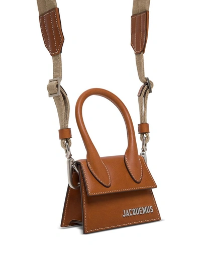 Shop Jacquemus Le Chiquito Micro Tote Bag In Brown