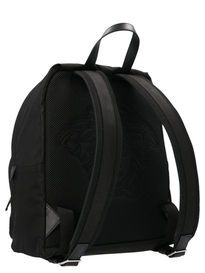 Shop Versace La Medusa Backpack In Black