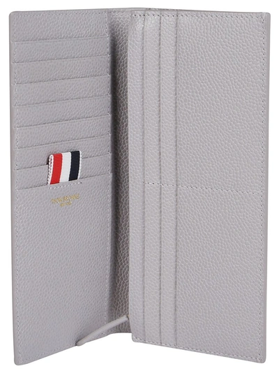 Shop Thom Browne Rwb Striped Wallet In Grey
