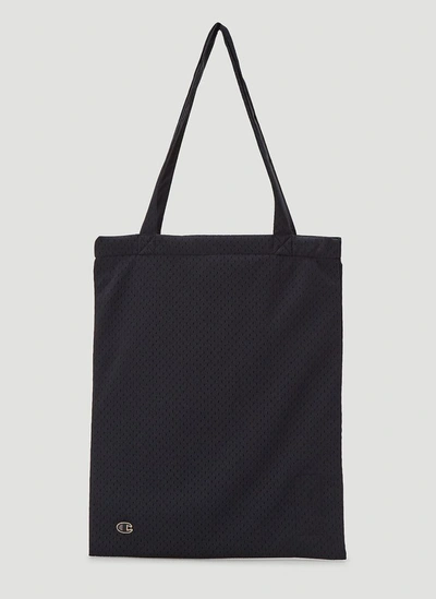 Shop Rick Owens X Champion Shopper Tote Bag In Black