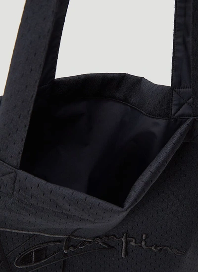 Shop Rick Owens X Champion Shopper Tote Bag In Black