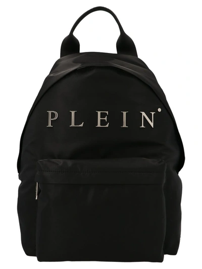 Shop Philipp Plein Logo Plaque Backpack In Black