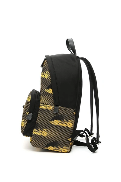 Shop Prada Graphic Printed Backpack In Multi