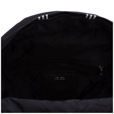 Shop Kenzo Logo Printed Backpack In Black