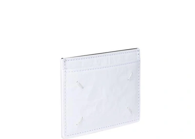 Shop Maison Margiela Wrinkled Card Holder In White