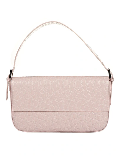 Shop By Far Manu Embossed Shoulder Bag In Pink