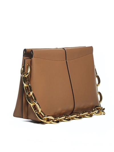 Shop Wandler Carly Mini Shoulder Bag In Brown