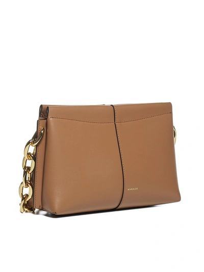 Shop Wandler Carly Mini Shoulder Bag In Brown