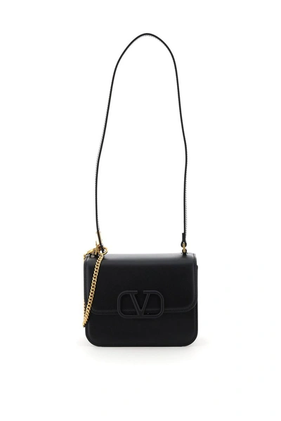 Shop Valentino Vsling Shoulder Bag In Black