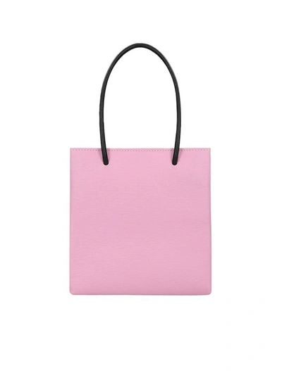 Shop Balenciaga North South Xxs Shopping Tote Bag In Pink