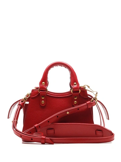 Shop Balenciaga Neo Classic City Nano Shoulder Bag In Red