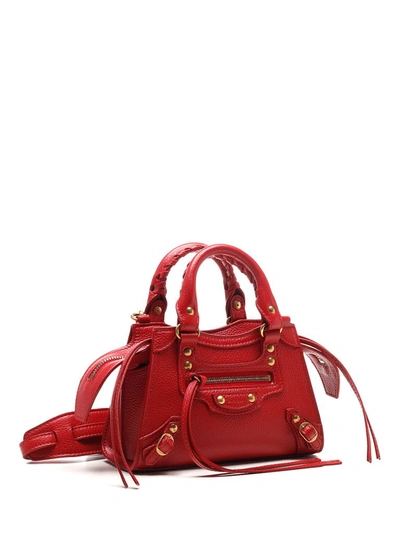 Shop Balenciaga Neo Classic City Nano Shoulder Bag In Red