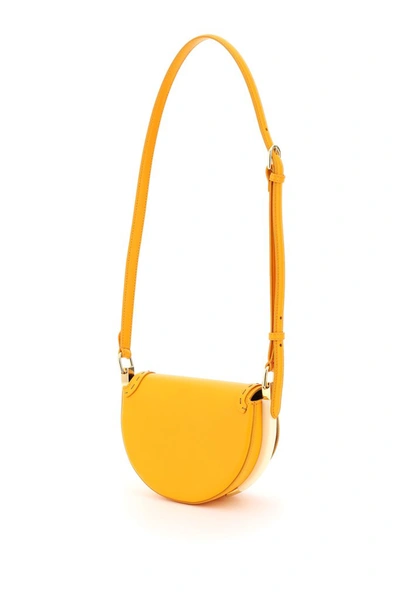 Shop Fendi Moonlight Satchel Bag In Yellow