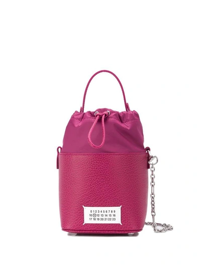 Shop Maison Margiela 5ac Bucket Bag In Purple