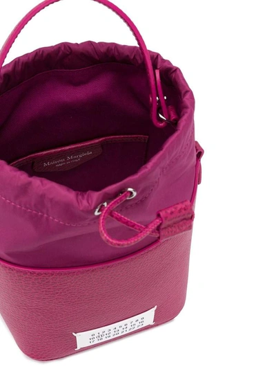 Shop Maison Margiela 5ac Bucket Bag In Purple