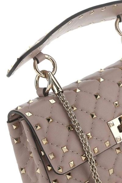 Shop Valentino Garavani Rockstud Spike Shoulder Bag In Pink
