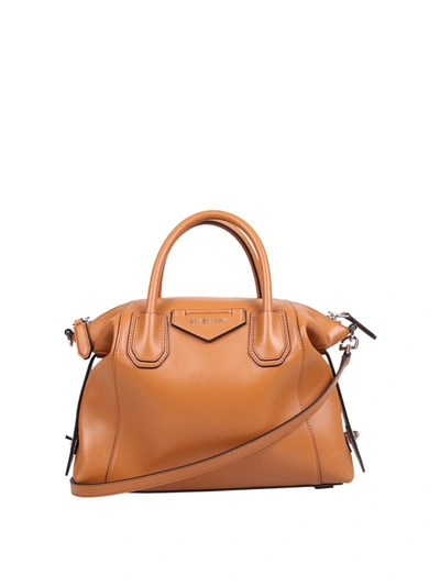 Shop Givenchy Antigona Soft Small Tote Bag In Brown