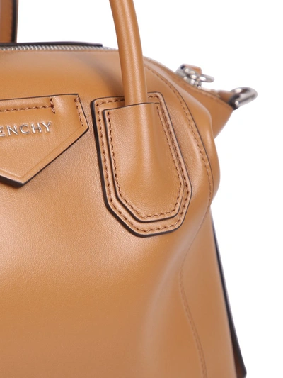 Shop Givenchy Antigona Soft Small Tote Bag In Brown