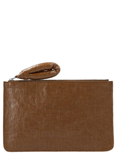 Shop Lemaire Zipped Coin Purse In Brown