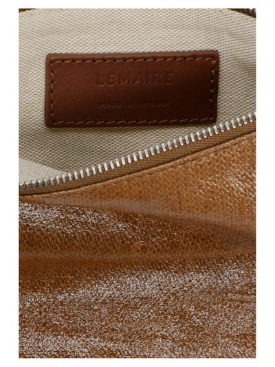Shop Lemaire Zipped Coin Purse In Brown