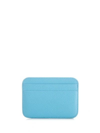 Shop Balenciaga Cash Card Holder In Blue