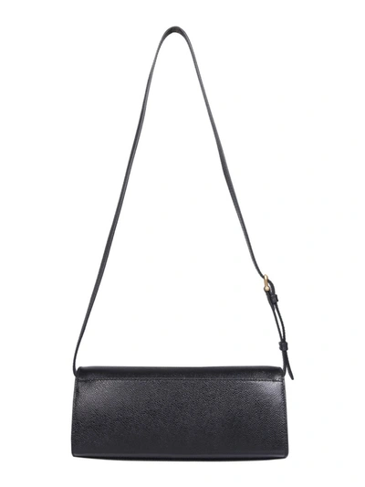 Shop Thom Browne Rwb Flap Shoulder Bag In Black