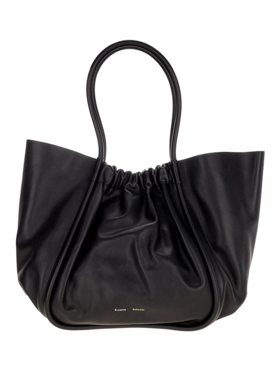 Shop Proenza Schouler Ruched Tote Bag In Black