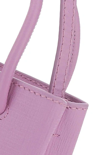 Shop Balenciaga Logo Phone Holder Tote Bag In Pink