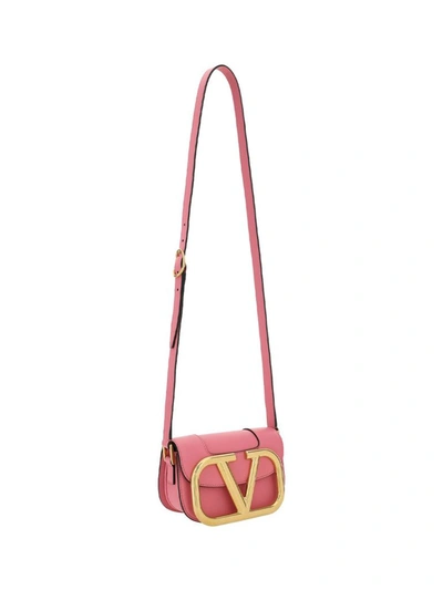 Shop Valentino Supervee Small Shoulder Bag In Pink