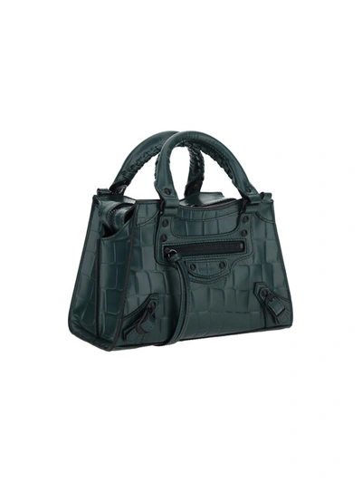Shop Balenciaga Neo Classic Mini Top Handle Bag In Green