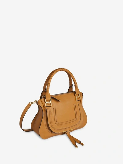Shop Chloé Marcie Shoulder Bag In Brown