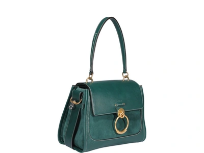 Shop Chloé Tess Day Small Shoulder Bag In Green