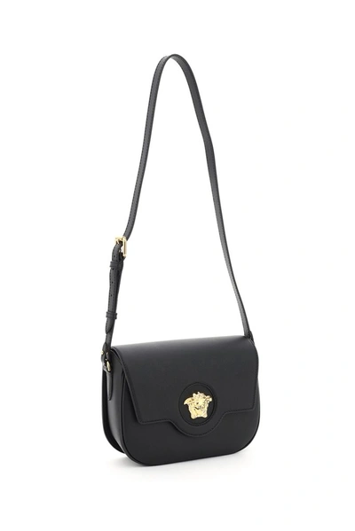 Shop Versace La Medusa Shoulder Bag In Black