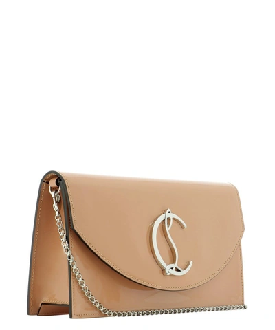 Shop Christian Louboutin Loubi 54 Clutch Bag In Pink