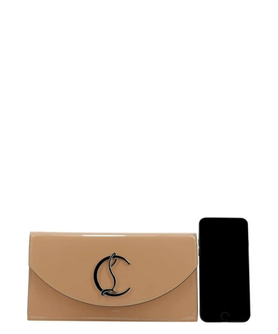 Shop Christian Louboutin Loubi 54 Clutch Bag In Pink