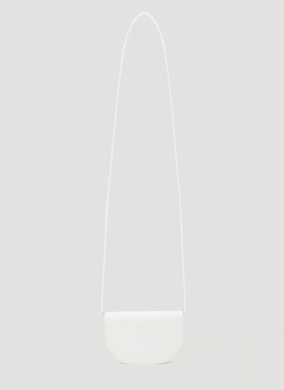 Shop Burberry Olympia Mini Shoulder Bag In White