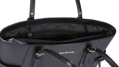 Shop Michael Michael Kors Voyager Small Tote Bag In Black