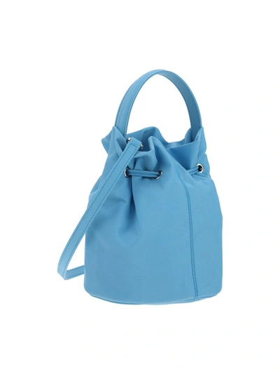 Shop Balenciaga Wheel Xs Bucket Bag In Blue